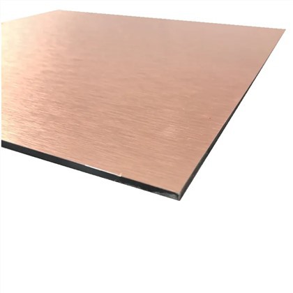 4*8ft burstað yfirborð álpappírs samsettur spjaldskjár merki ACP lak